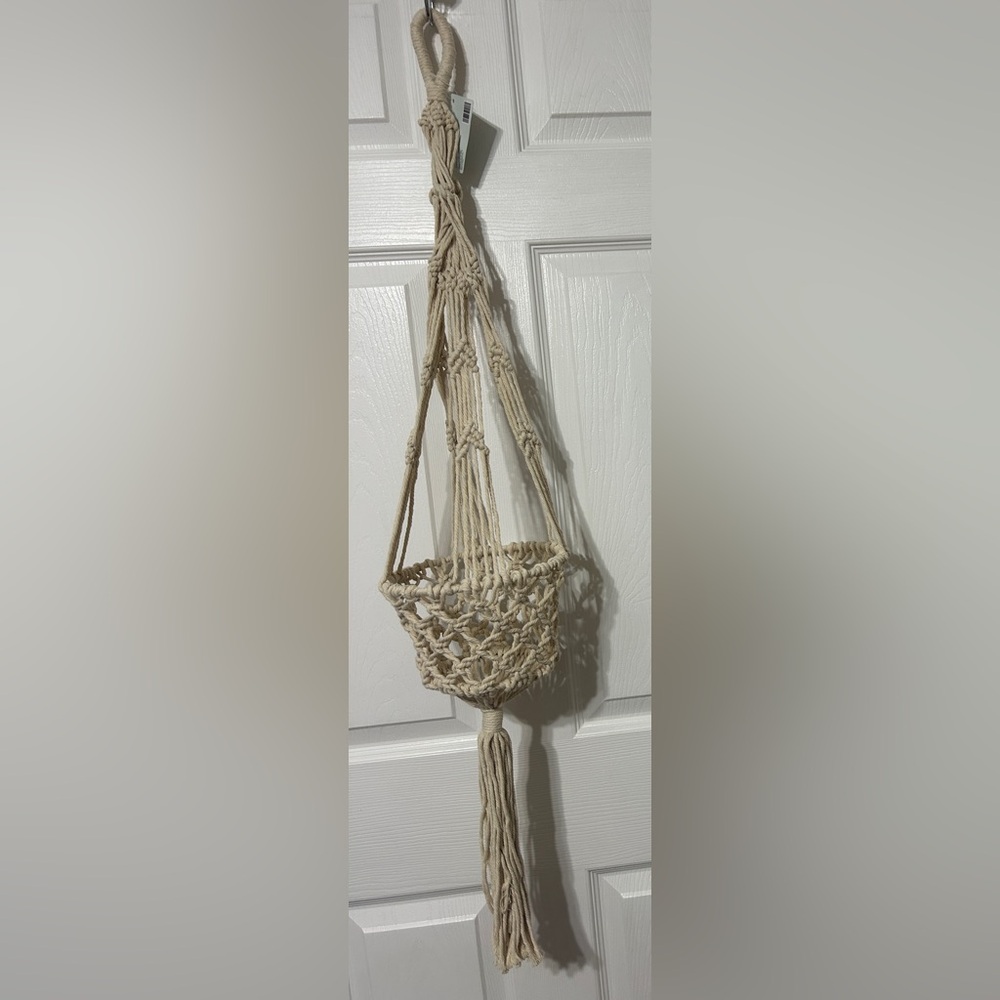 NEW Hobby Lobby Macrame Plant Hanger 39” Fits 8” Pot